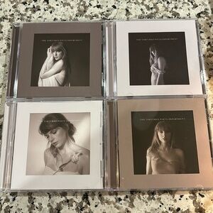 Taylor Swift The Tortured Poets Department CD Set - Black and White Cover